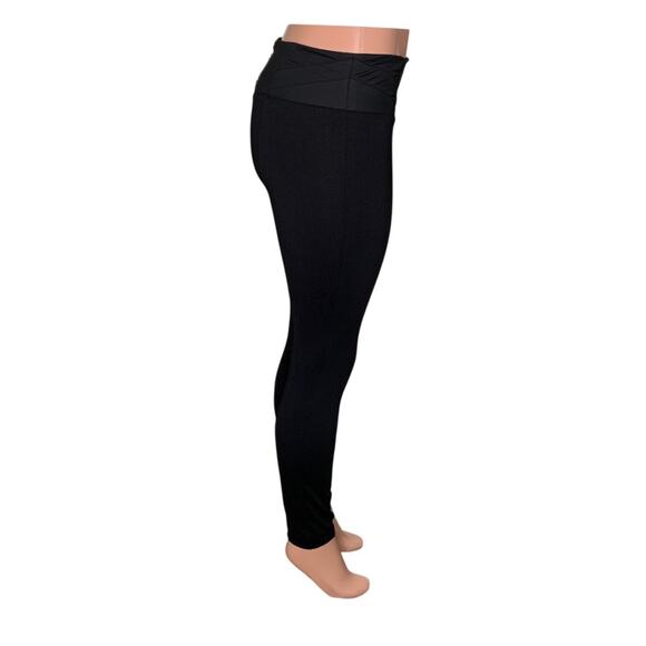 Bebe Mid Rise Fitted Pants Size 4 Wide Waistband with Hook & Eye Detail - Picture 3 of 13